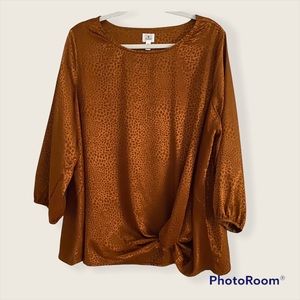 Dressbarn Copper Blouse 2x
